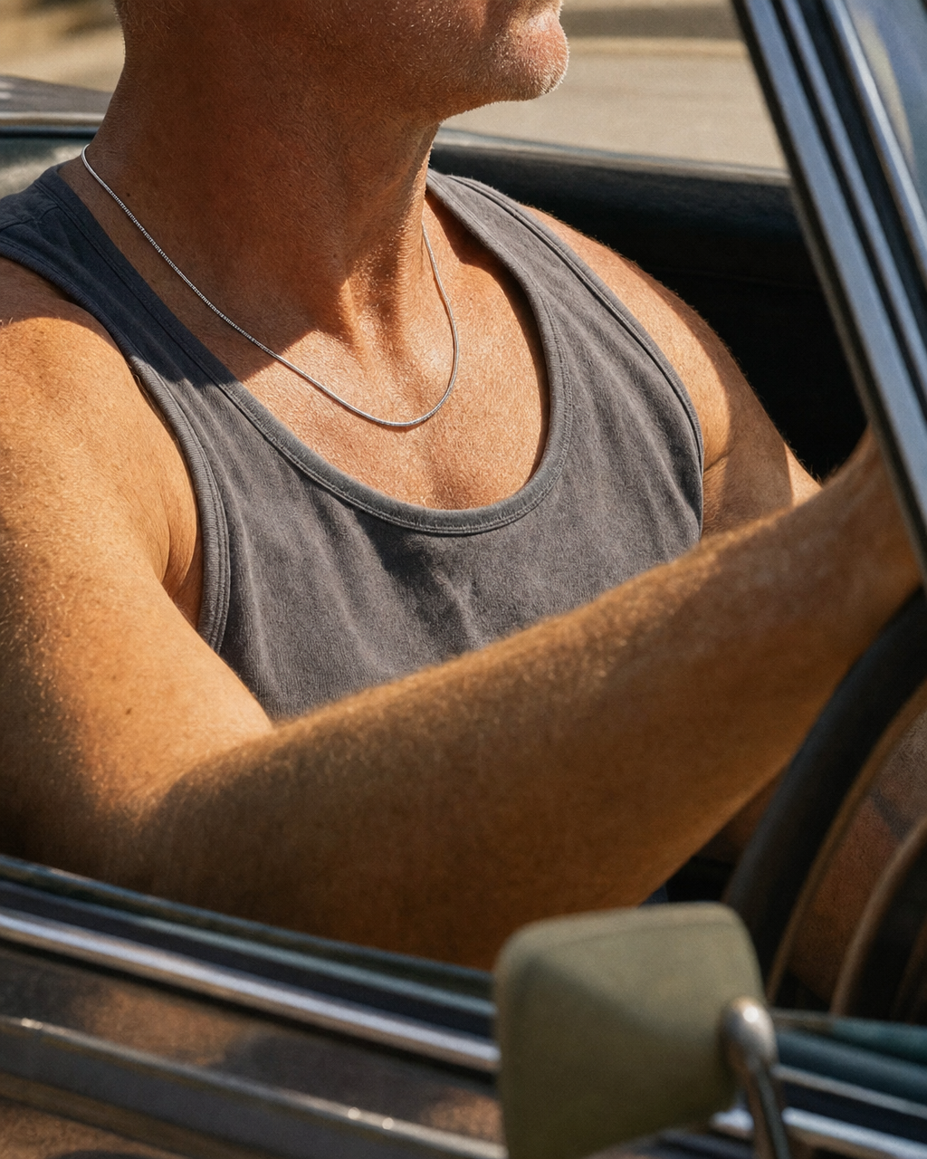 Classic Necklace, car driving