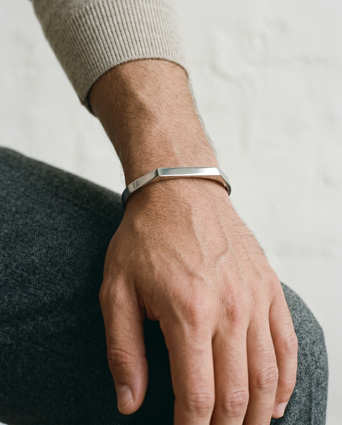 The Open Cuff Pair, Silver