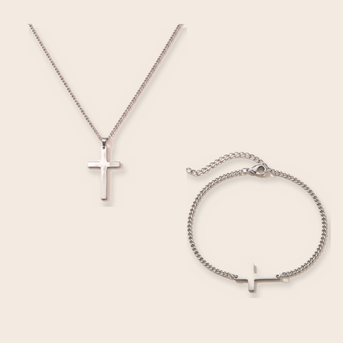 The Cross Pair, Silver