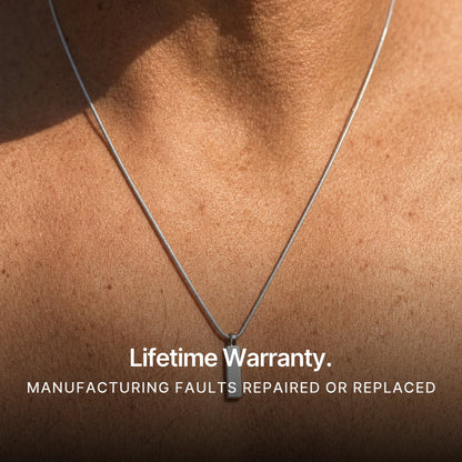 Pendant Necklace Silver. Lifetime Warranty.