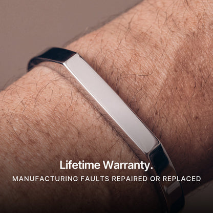 Open Cuff Silver. Lifetime Warranty.