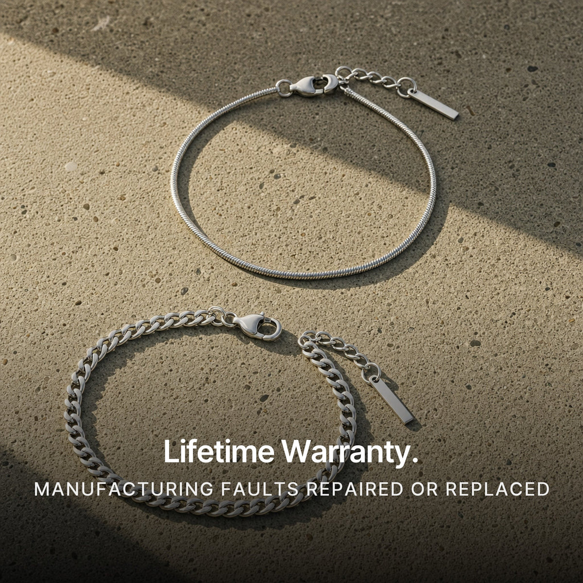 Classic Bracelet Silver. Lifetime Warranty.