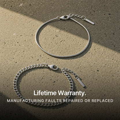 Classic Bracelet Silver. Lifetime Warranty.