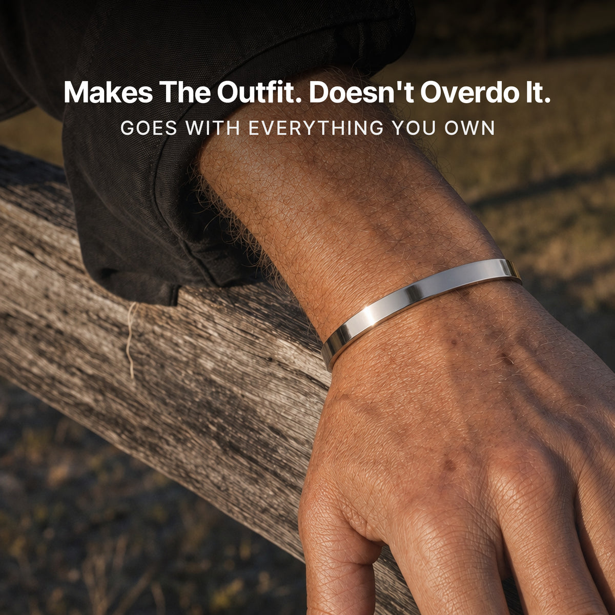 Meridian Cuff Silver. Makes The Outfit. Doesn't Overdo It.