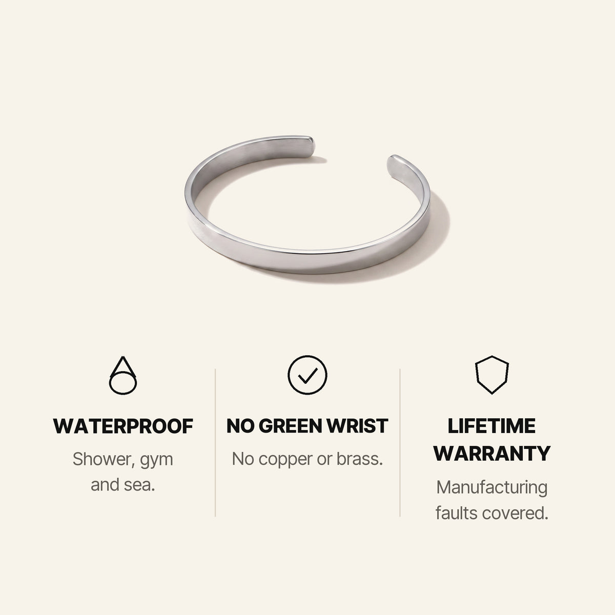 Meridian Cuff Silver. Three things that matter.