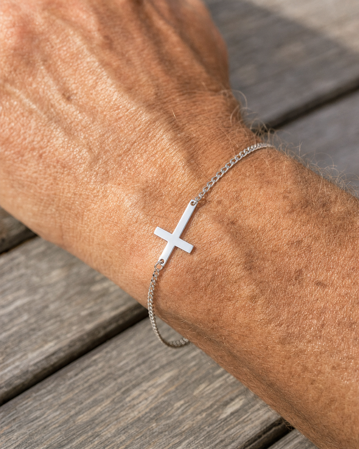 Cross Bracelet Silver