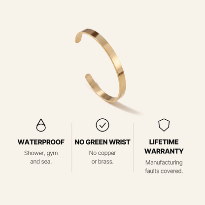 887Seven Meridian Cuff in 18K gold with its key features.