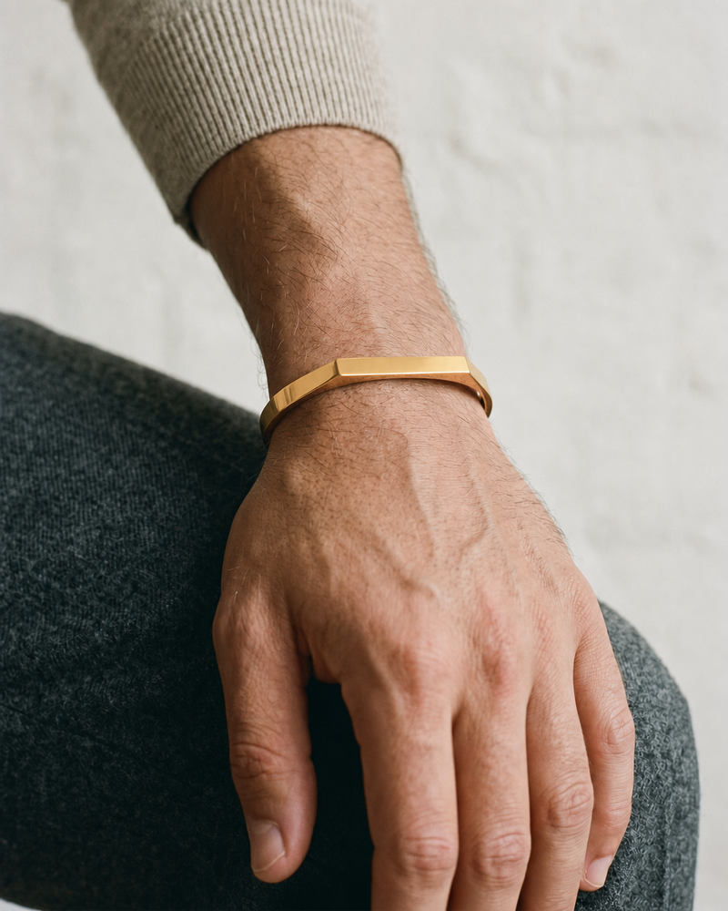 The Open Cuff Twins, Gold + Silver worn