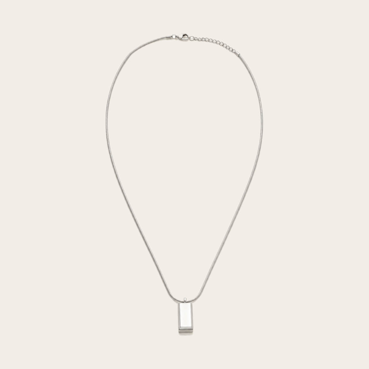 Block Pendant Necklace