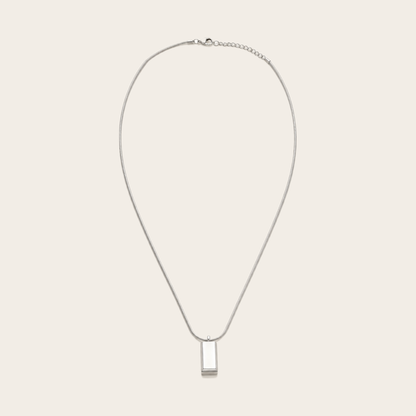 Block Pendant Necklace
