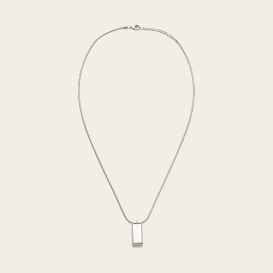 Block Pendant Necklace