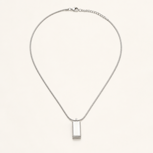 Block Pendant Necklace