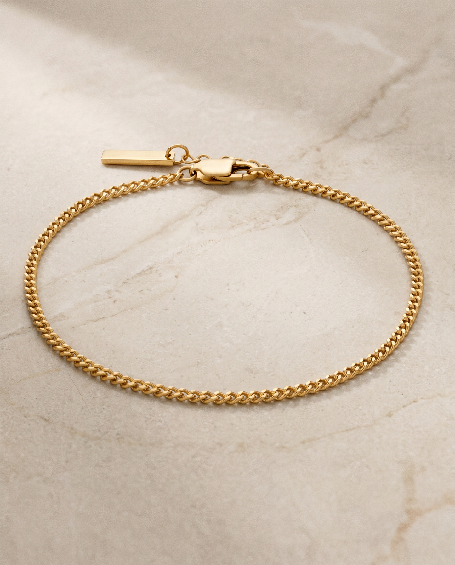 cuban link bracelet gold