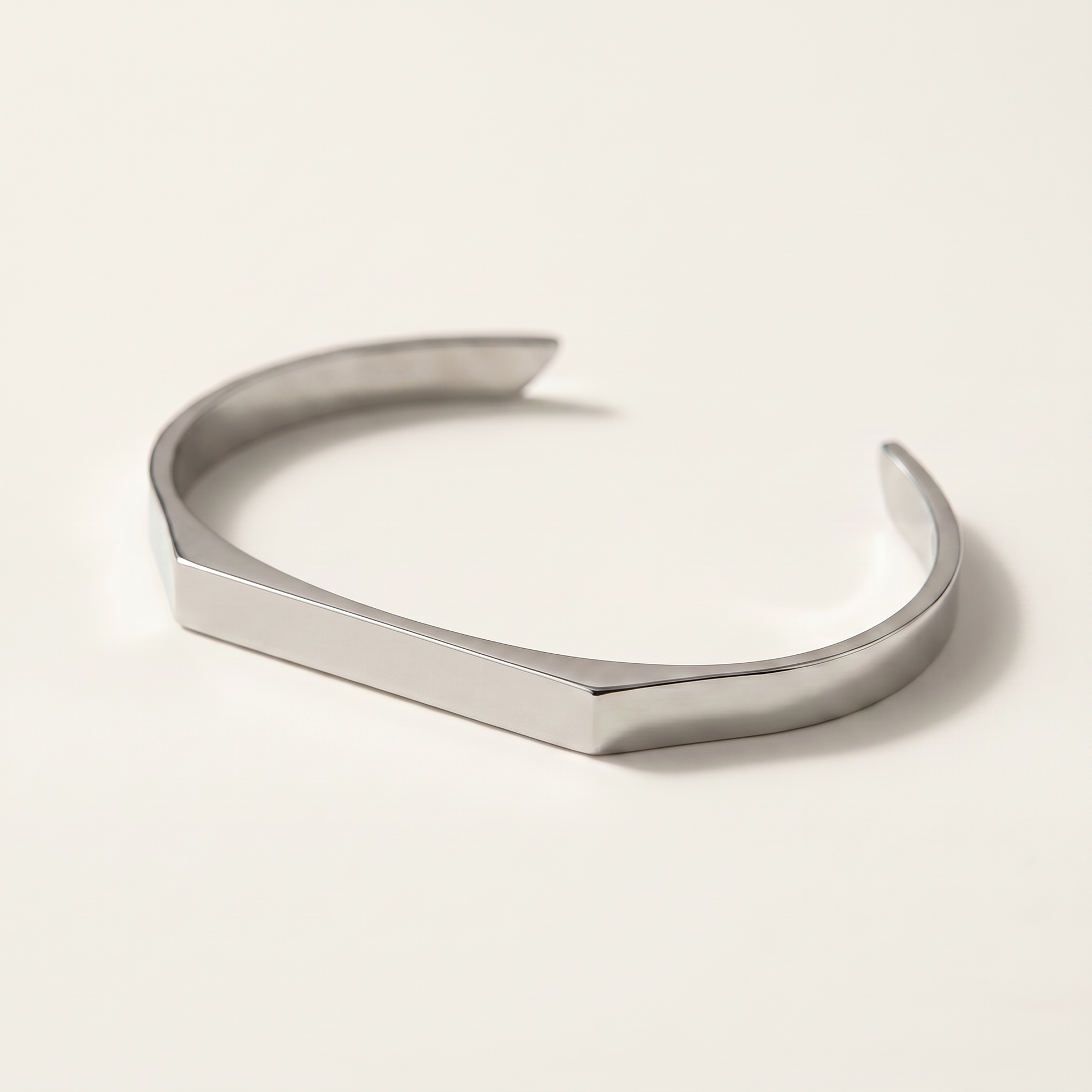 Close-up of the engravable bar on the cuff