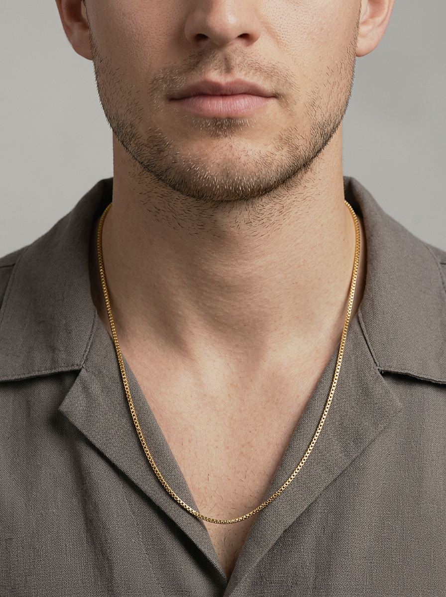 Gold Chain Necklace worn