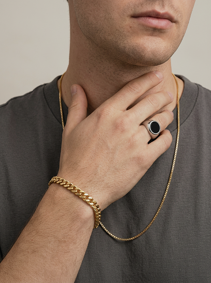 Gold Chain Necklace worn