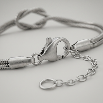 knot bracelet silver