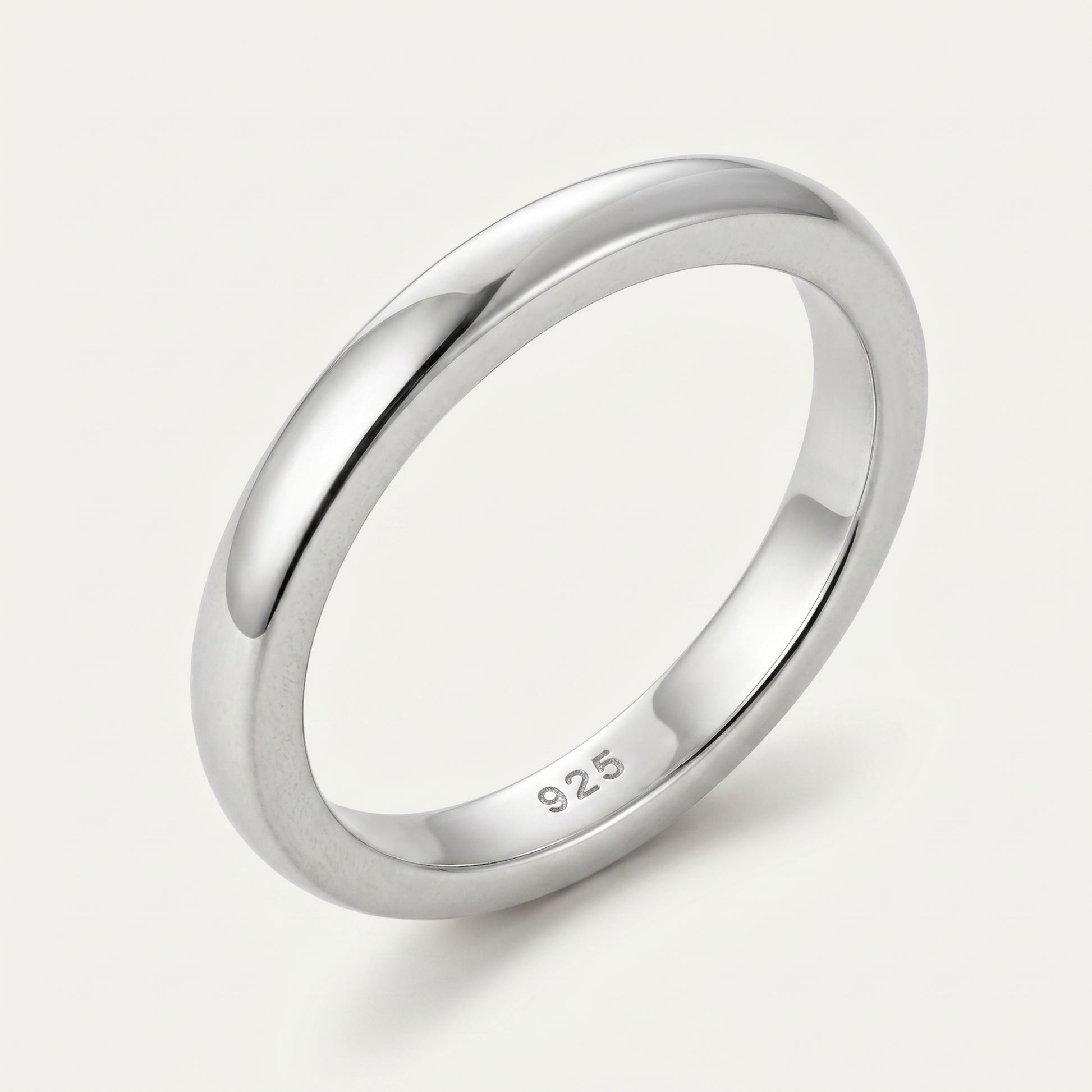 Close-up of the plain band profile