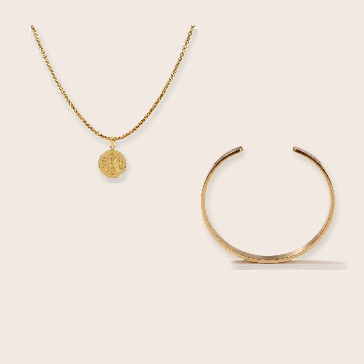 pair packshot: the compass pair gold