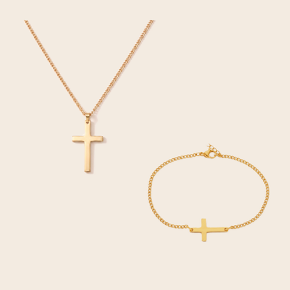 pair packshot: the cross pair gold