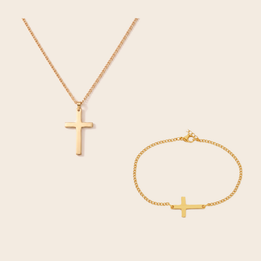 pair packshot: the cross pair gold