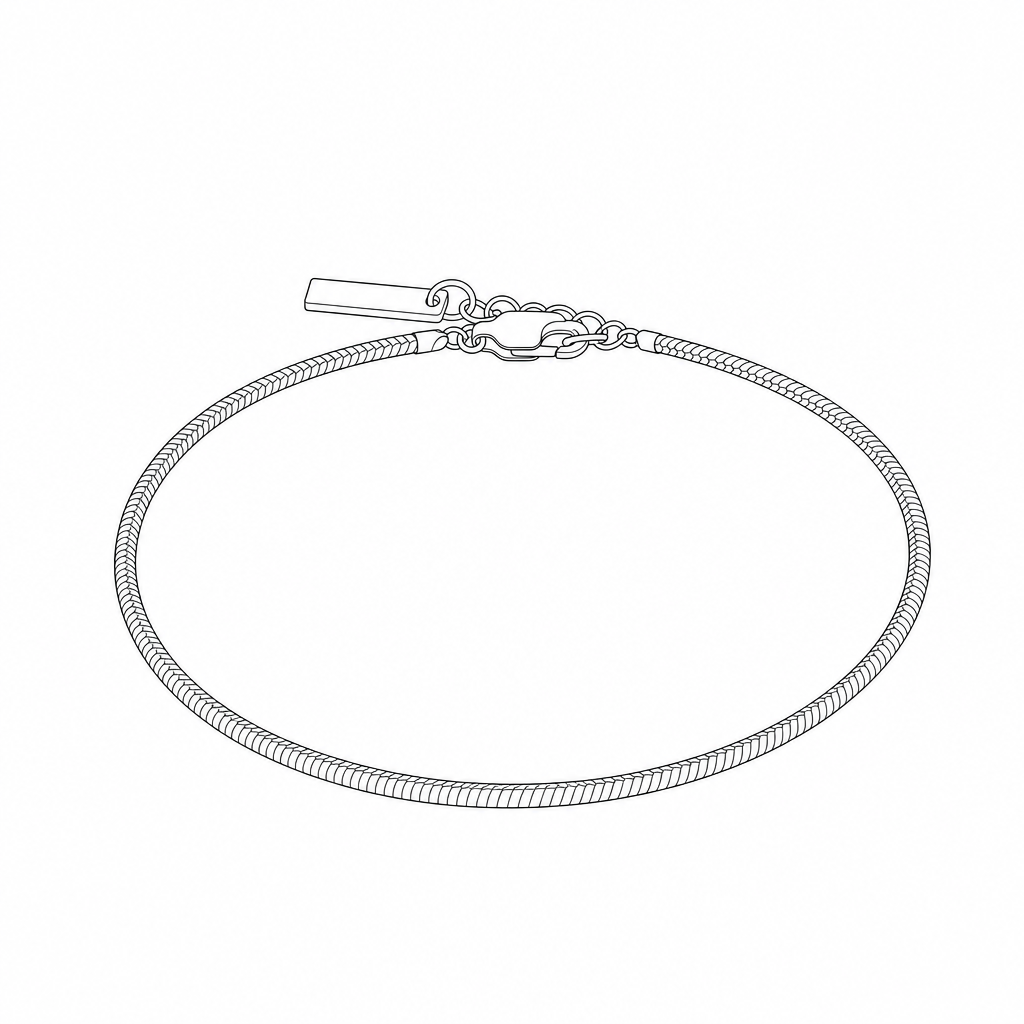 Classic Bracelet Silver measurements
